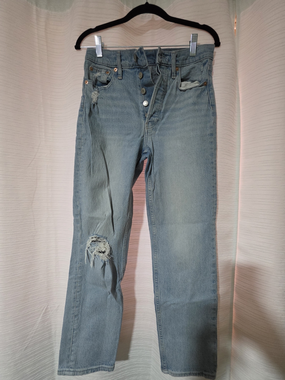 Gap Cheeky Straight High Rise Jeans in Blue Waist 27